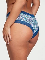 Lace-Waist Cotton Cheeky Panty