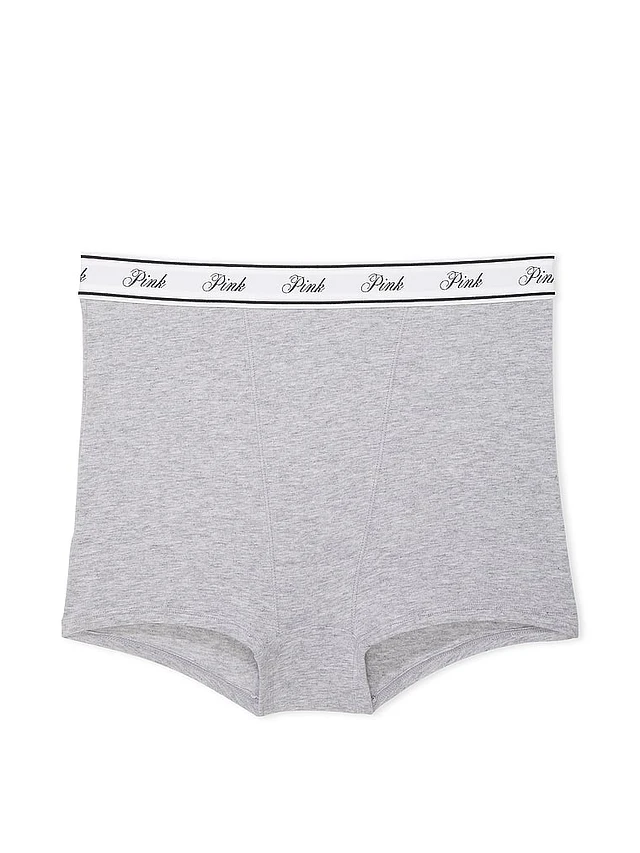 Vs Logo Cotton High-Waist Brief Panty