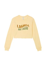 Premium Cotton Cropped Long-Sleeve T-Shirt
