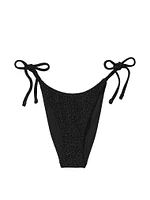 Shimmer Side-Tie Brazilian Bikini Bottom