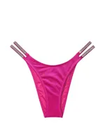 Double Shine Strap Brazilian Bikini Bottom