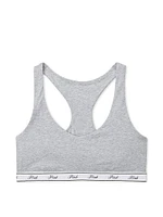 Cotton Logo Racerback Bralette