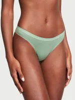 Stretch Cotton Thong Panty