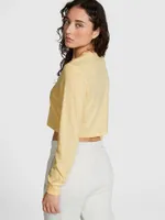 Premium Cotton Cropped Long-Sleeve T-Shirt