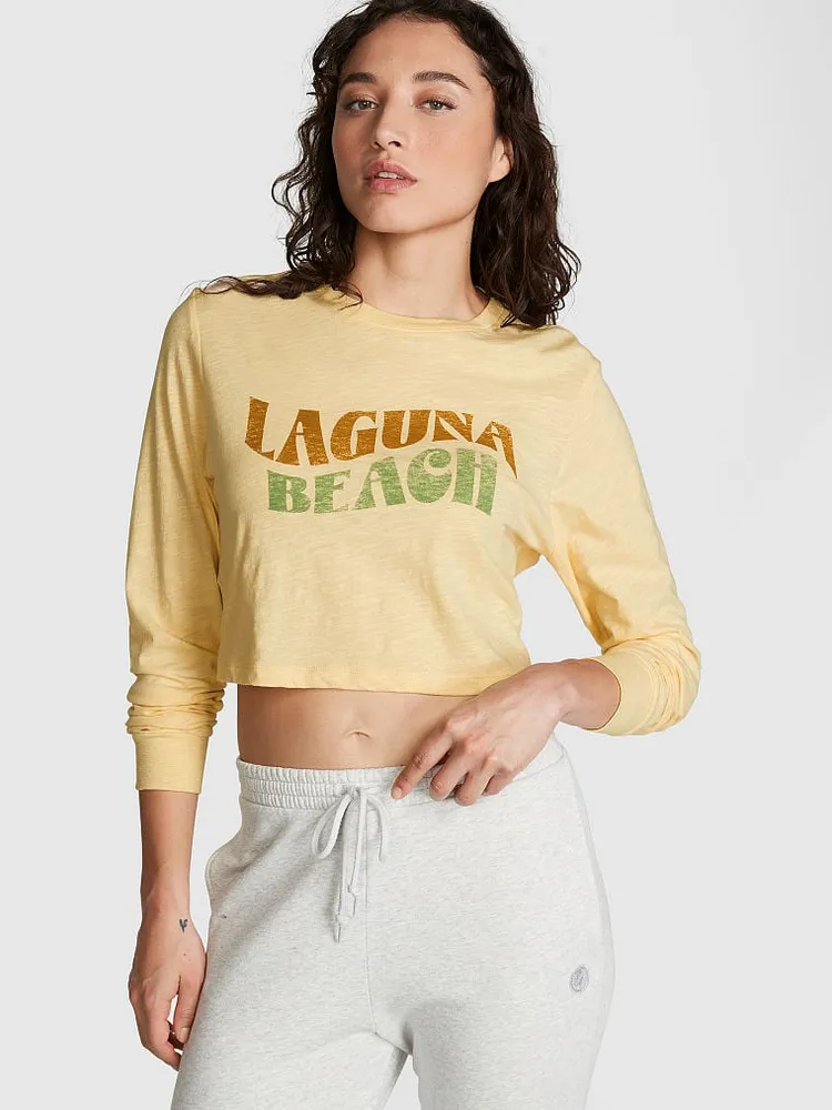 Premium Cotton Cropped Long-Sleeve T-Shirt
