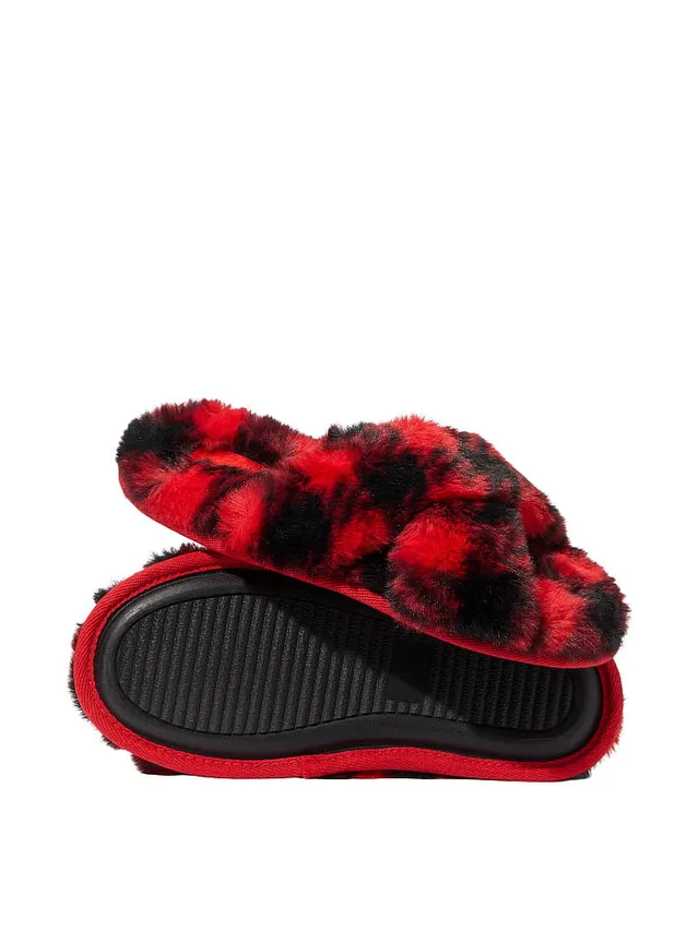 Buy Closed-Toe Faux Fur Slippers - Order Slippers online 5000008198 -  Victoria's Secret US