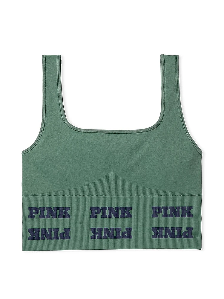 Seamless Logo Sports Bra