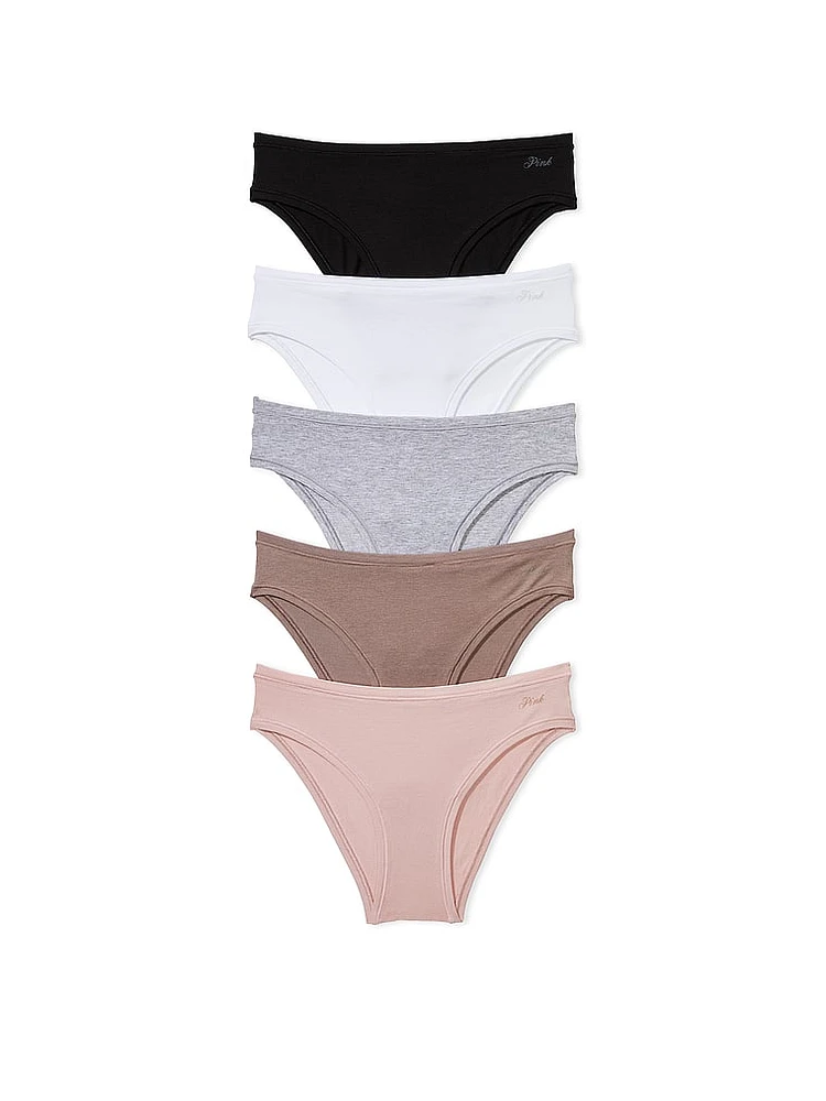 Pink 5-Pack Cotton Cheeky Panties