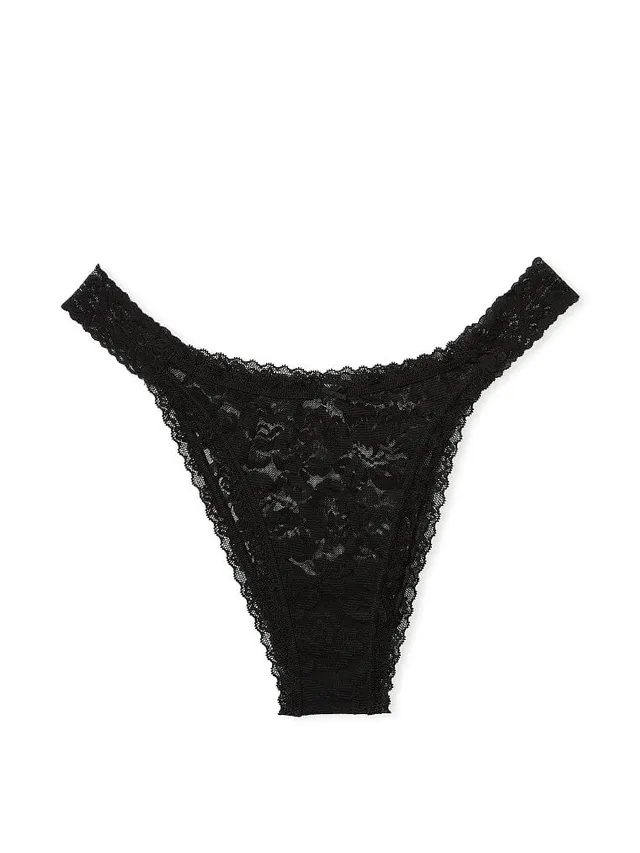 Shine Chain Strap Lace Brazilian Panty