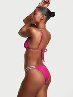 Double Shine Strap Brazilian Bikini Bottom