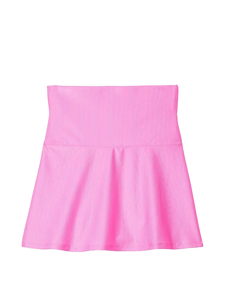 Foldover Cover-Up Mini Skirt