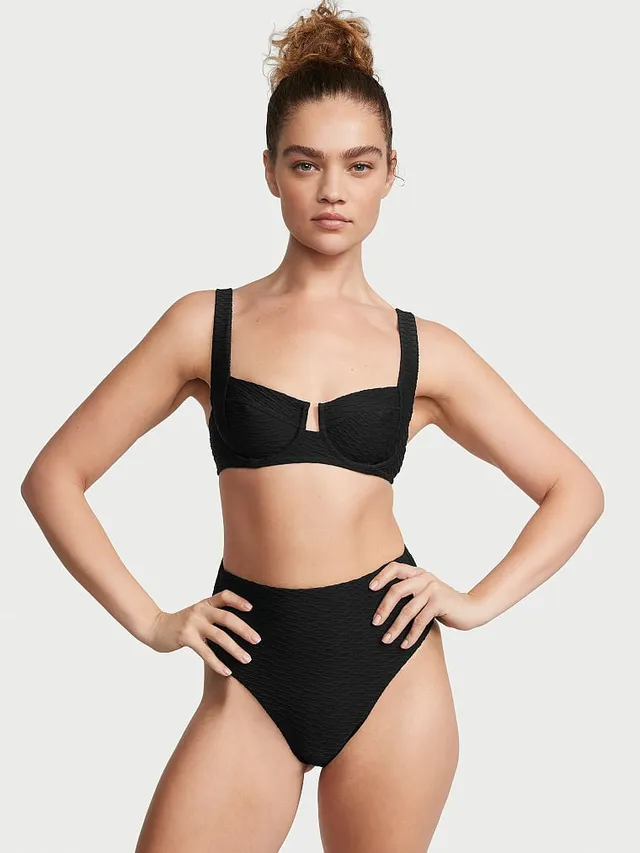 Mix & Match High-Waist Twist Cheeky Bikini Bottom