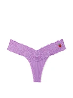 Wink Lace-Trim Thong Panty