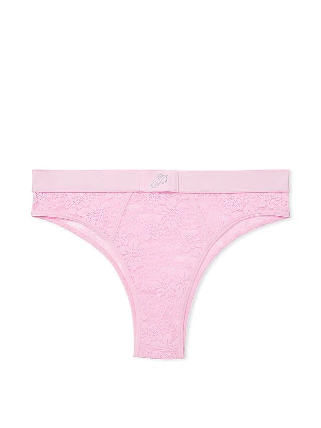 Buy Wink Logo High-Leg Thong Panty - Order Panties online 5000004577 - PINK  US