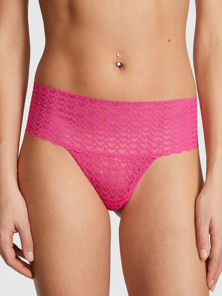 Pink Wink Wide-Waist Thong Panty