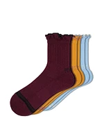 3-Pack Ruffle Ankle Socks