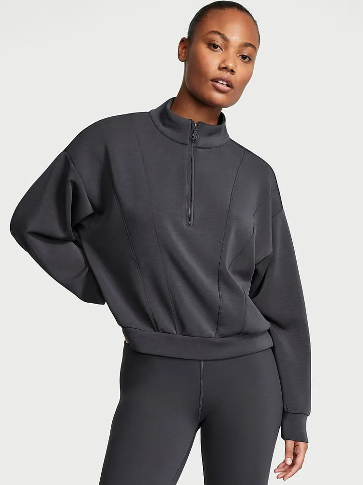 Featherweight Knit Half-Zip Pullover