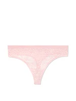 Smooth Lace High Cut Thong
