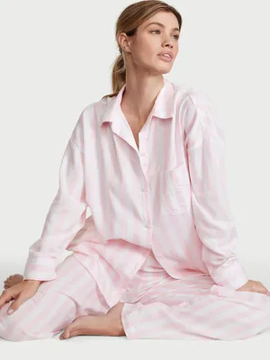 Modal-Cotton Long Pajama Set