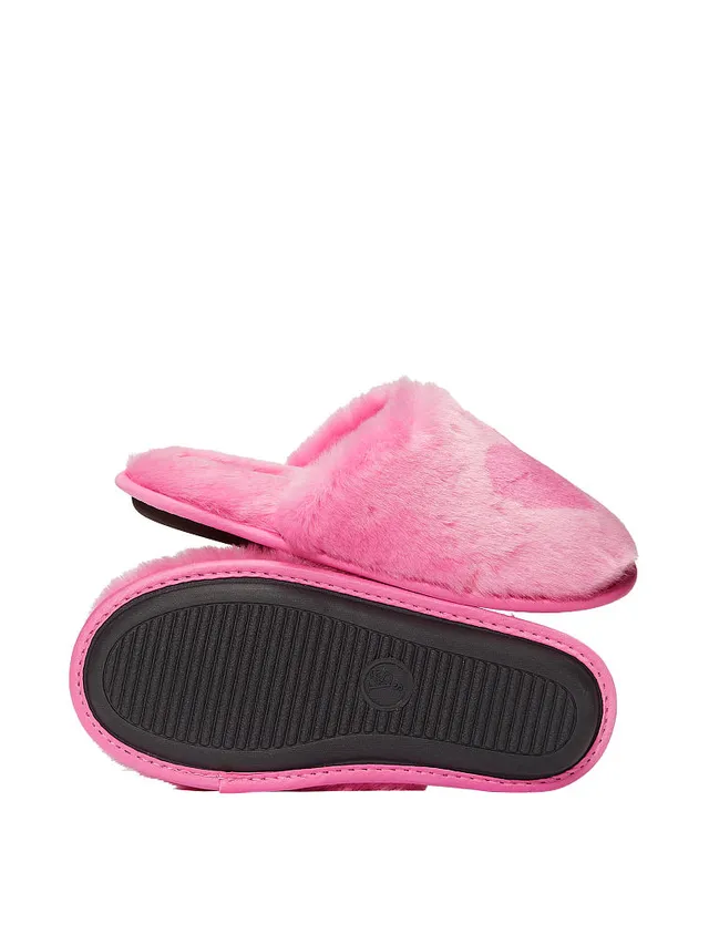 Closed-Toe Chenille Slippers