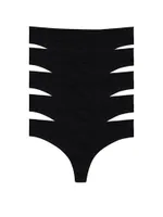 5-Pack Regular Rise Thong Panties