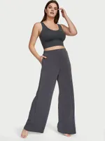 Featherweight Knit Wide-Leg Pants