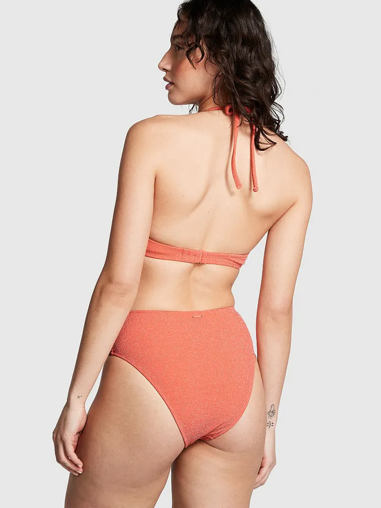 High-Waist Cheeky Bikini Bottom