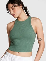 High-Neck Ribbed Tank