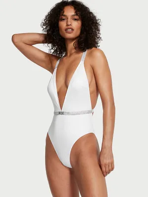 Shine Plunge One-Piece Swimsuit