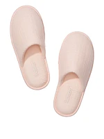 Closed-Toe Cotton Gauze Slippers