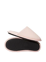 Closed-Toe Cotton Gauze Slippers