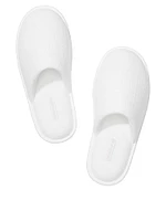 Closed-Toe Cotton Gauze Slippers