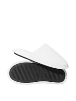 Closed-Toe Cotton Gauze Slippers