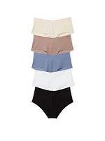 5-Pack No-Show Cheeky Panties