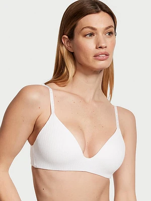 Lightly Lined Wireless Front-Close Cotton Bra