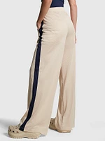 Mesh Tech Wide-Leg Pants