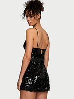 Sequin Mini Slip Dress