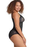 Moderate Compression Underwire Shaping Lace Bodysuit