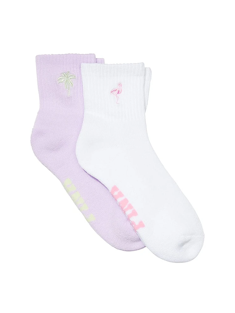 2-Pack Quarter Socks