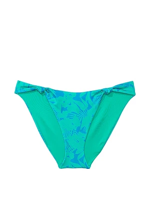 Knotted High-Leg Bikini Bottom