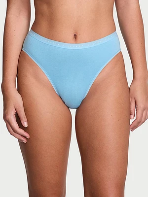 Stretch Cotton High-Leg Brief Panty