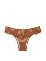 Boho Floral Embroidery Brazilian Panty