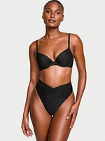 Mix & Match High-Waist Twist Cheeky Bikini Bottom