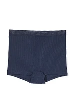 Logo Cotton High-Waist Boyshort Panty