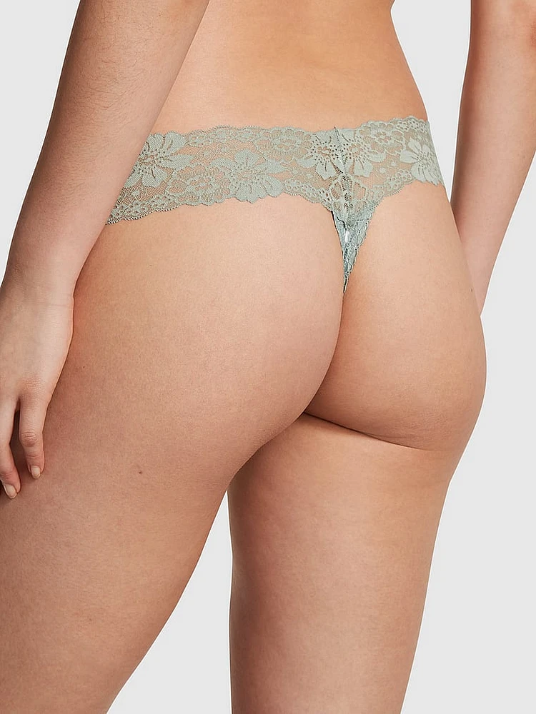 Wink Lace-Trim Thong Panty