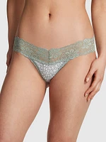 Wink Lace-Trim Thong Panty