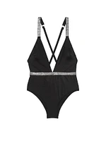 Shine Plunge One-Piece Swimsuit