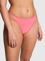 Wink Lace-Trim Strappy Thong Panty