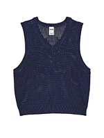 Cambridge Knit Cropped Vest
