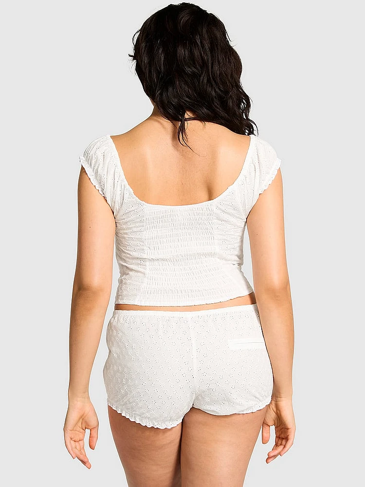 Marilyn Eyelet Short